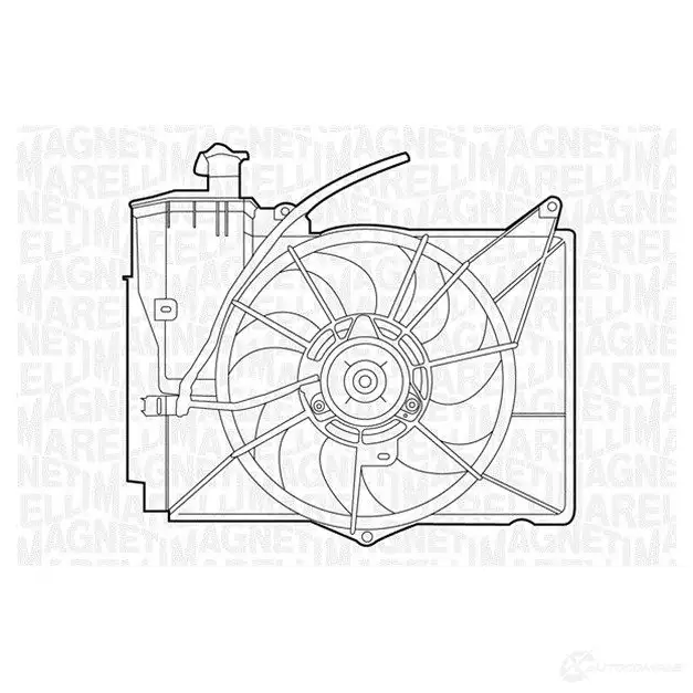 Радиатор охлаждения двигателя MAGNETI MARELLI 1027042 350 21 312 720 0 350213127200 BM1272