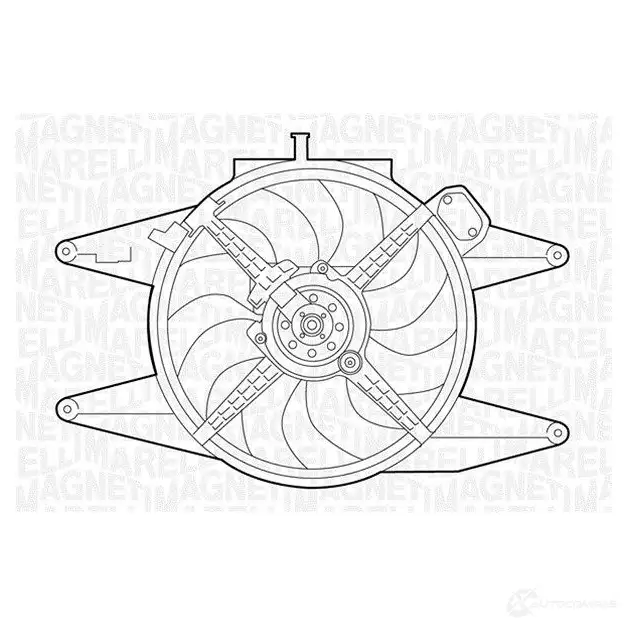 Радиатор охлаждения двигателя MAGNETI MARELLI B M1132 1026912 MXQOHT7 350213113200 изображение 0