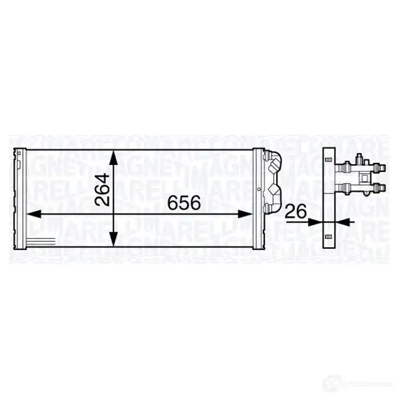 Радиатор охлаждения двигателя MAGNETI MARELLI BM1403 350213140300 350 21 314 030 0 1027164