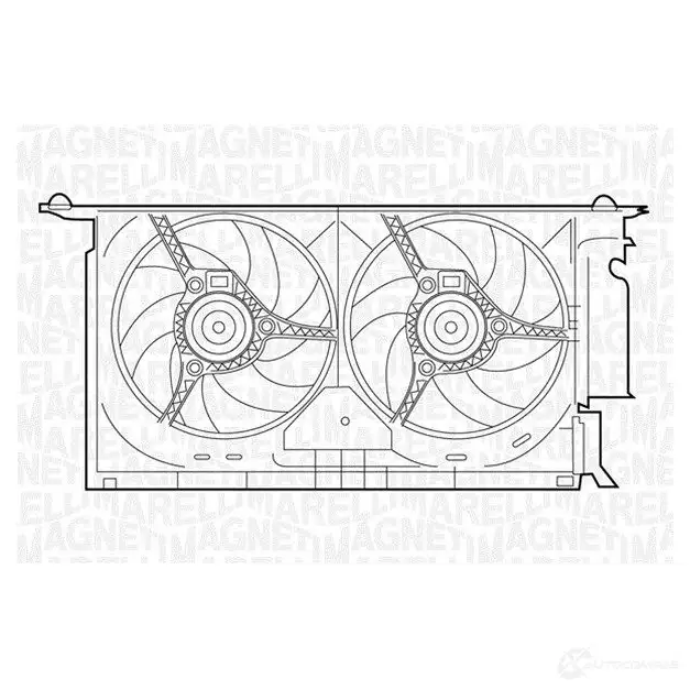 Радиатор охлаждения двигателя MAGNETI MARELLI 1026991 350 21 312 190 0 350213121900 350 21 311 100 9