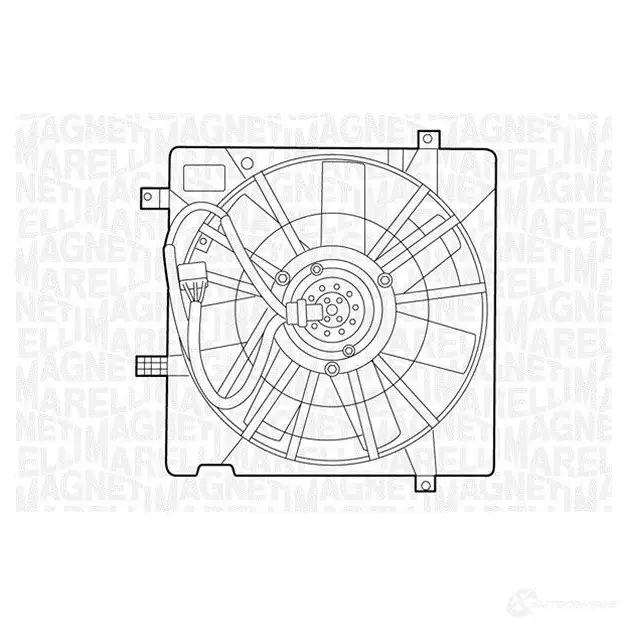 Радиатор охлаждения двигателя MAGNETI MARELLI 1027103 BM133 4 350213133400 W3LYR95