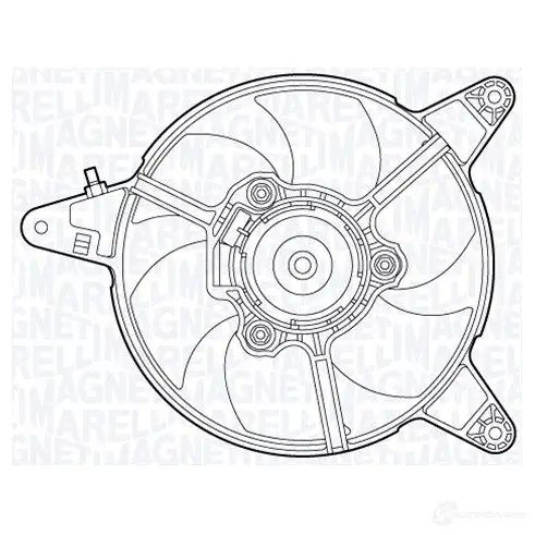 Радиатор охлаждения двигателя MAGNETI MARELLI 1027129 BM1 366 6SPG7 350213136600
