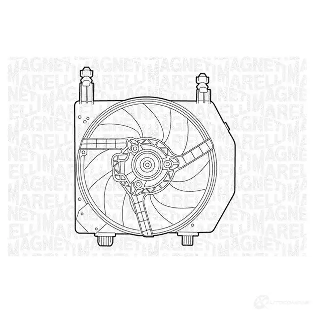 Радиатор охлаждения двигателя MAGNETI MARELLI BM 1307 1027075 350213130700 VIMEMHH