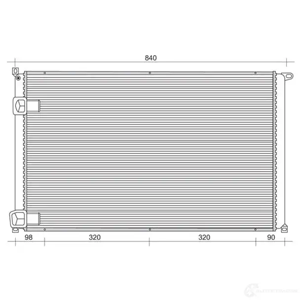 Радиатор охлаждения двигателя MAGNETI MARELLI FD4X286 350213993000 BM9 93 1027891