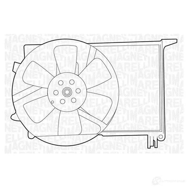 Радиатор охлаждения двигателя MAGNETI MARELLI Q75OCM 1026927 350213115100 B M1151