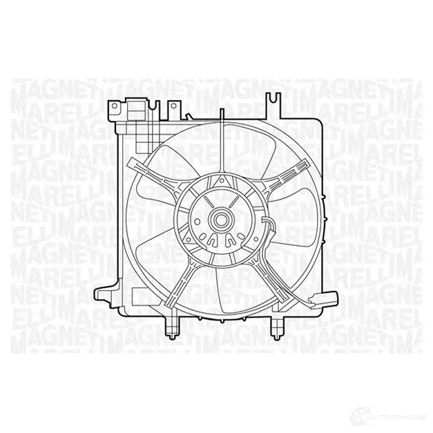 Радиатор охлаждения двигателя MAGNETI MARELLI B M1337 GAWTI 350213133700 1027106 изображение 0
