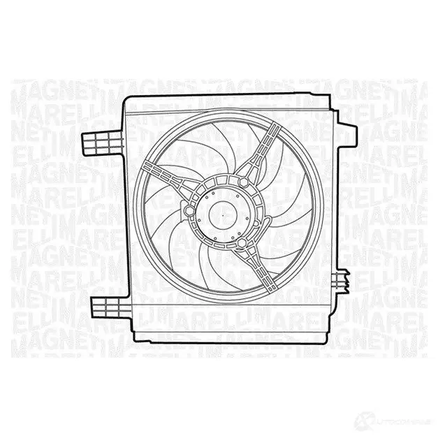 Радиатор охлаждения двигателя MAGNETI MARELLI BM1274 350213127400 350 21 312 740 0 1027044