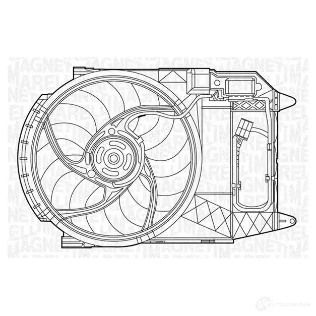 Радиатор охлаждения двигателя MAGNETI MARELLI B M1206 350213120600 EA5HIF4 1026984 изображение 0