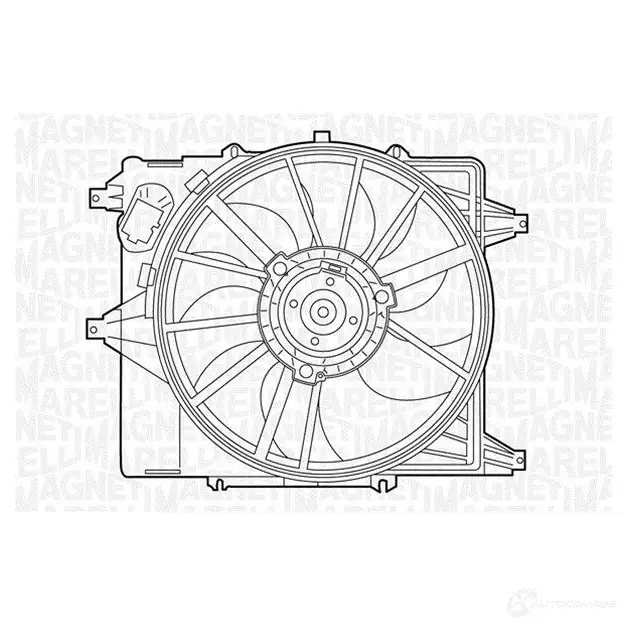 Радиатор охлаждения двигателя MAGNETI MARELLI 350213126300 350 21 312 630 0 BM1263 1027031 изображение 0