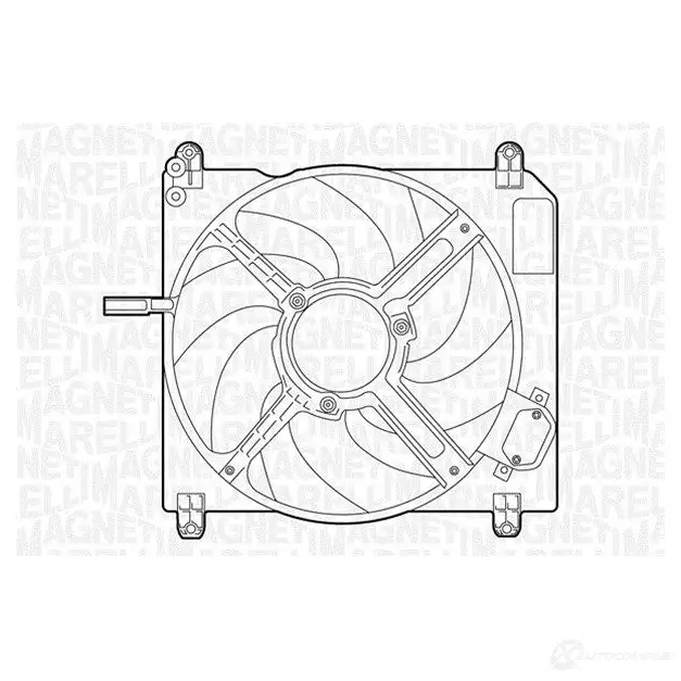 Радиатор охлаждения двигателя MAGNETI MARELLI 350213110500 BM 1105 1026888 350 21 311 050 0 изображение 0