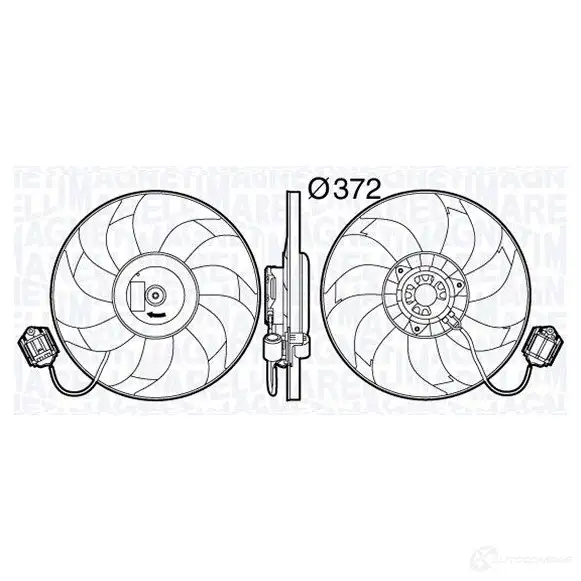 Радиатор охлаждения двигателя MAGNETI MARELLI 1027219 BM159 3502 13159000 350213159000