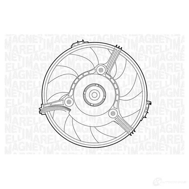 Радиатор охлаждения двигателя MAGNETI MARELLI VQ42RI 1026969 BM 1186 350213118600