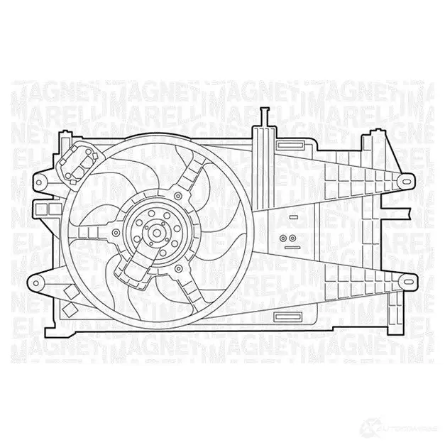 Радиатор охлаждения двигателя MAGNETI MARELLI BM 1135 350 21 311 350 0 1026915 350213113500 изображение 0