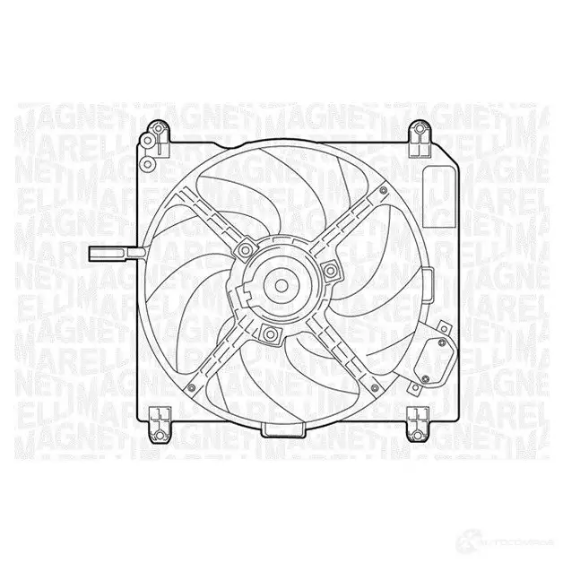 Радиатор охлаждения двигателя MAGNETI MARELLI BM 1107 350 21 311 070 0 1026890 350213110700 изображение 0