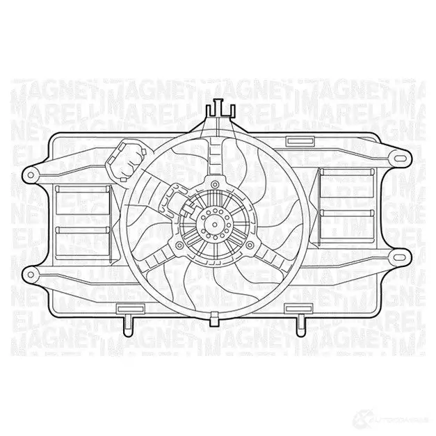 Радиатор охлаждения двигателя MAGNETI MARELLI 350213111500 BM 1115 1026898 AYNETH изображение 0