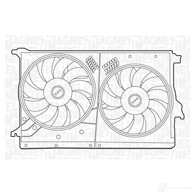 Радиатор охлаждения двигателя MAGNETI MARELLI BM13 35 350213133500 20JO4 1027104 изображение 0