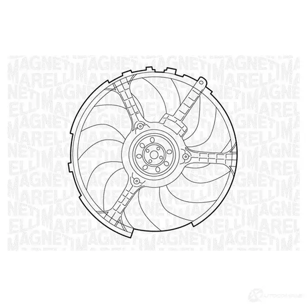 Радиатор охлаждения двигателя MAGNETI MARELLI 350213112400 BM1 124 21268512 G2PWZDJ