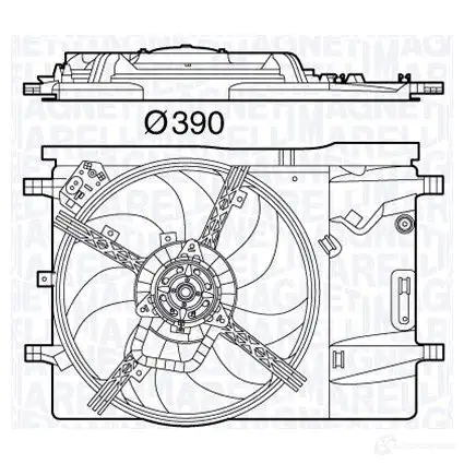 Радиатор охлаждения двигателя MAGNETI MARELLI BM148 350213148000 3 50213148000 1027209
