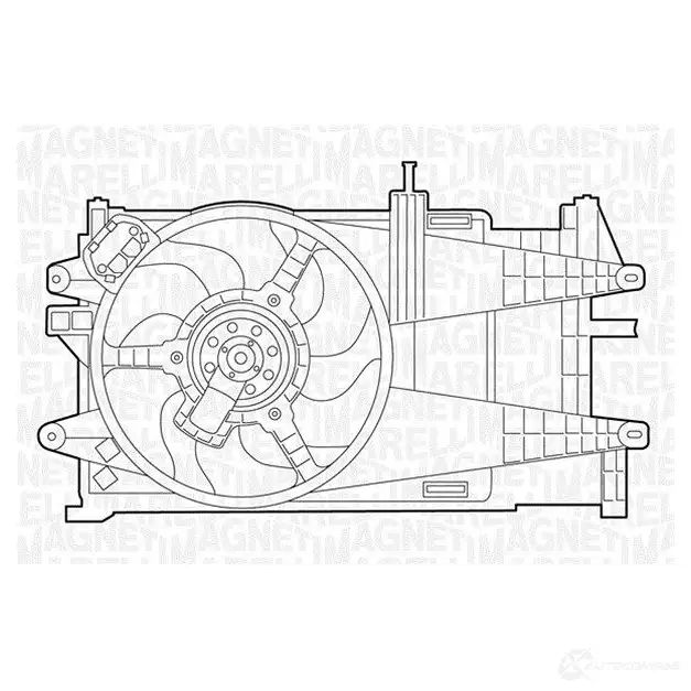 Радиатор охлаждения двигателя MAGNETI MARELLI 66B50R BM 1129 1026909 350213112900