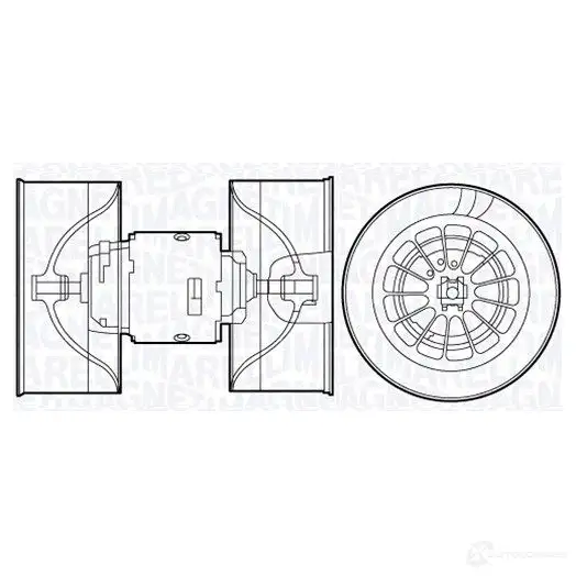 Радиатор охлаждения двигателя MAGNETI MARELLI 1027279 B M213 E4WLM 350213213000