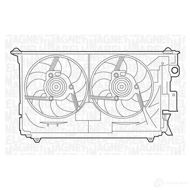 Радиатор охлаждения двигателя MAGNETI MARELLI 350213129200 BM1292 350 21 312 920 0 1027060 изображение 0