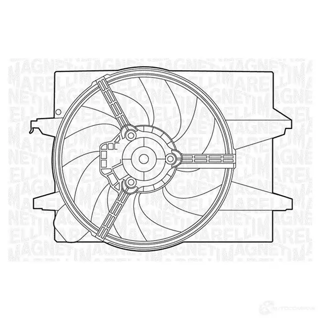 Радиатор охлаждения двигателя MAGNETI MARELLI EL8SEL 1027078 BM1 31 350213131000 изображение 0