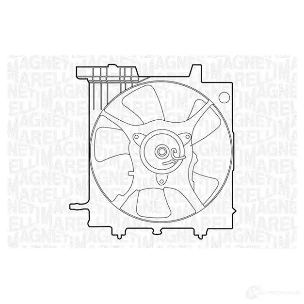 Радиатор охлаждения двигателя MAGNETI MARELLI 2M8RI92 1027105 350213133600 BM1 336