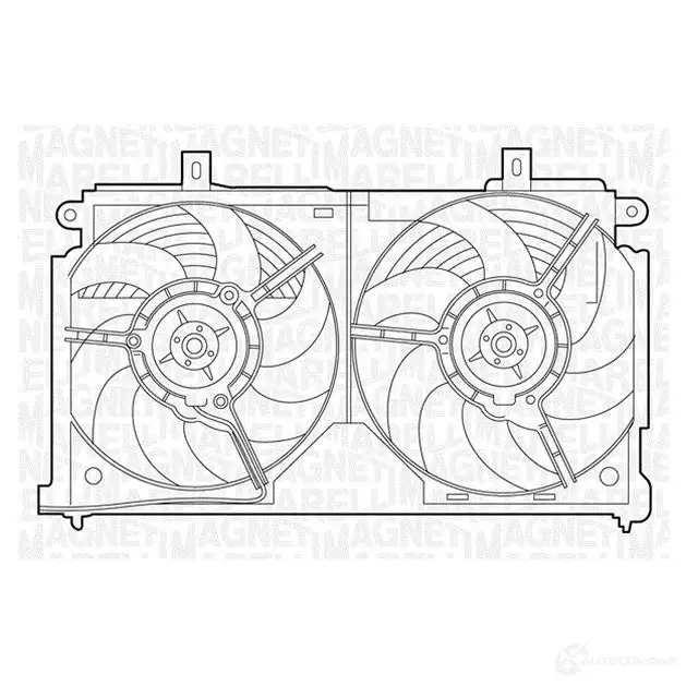 Радиатор охлаждения двигателя MAGNETI MARELLI 1027054 350213128400 350 21 312 840 0 BM1284
