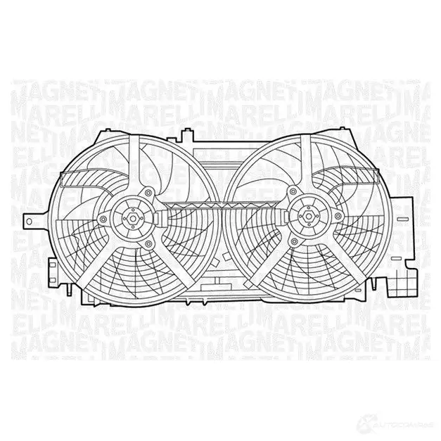 Радиатор охлаждения двигателя MAGNETI MARELLI 350213133200 1027101 5ELSO1 BM13 32