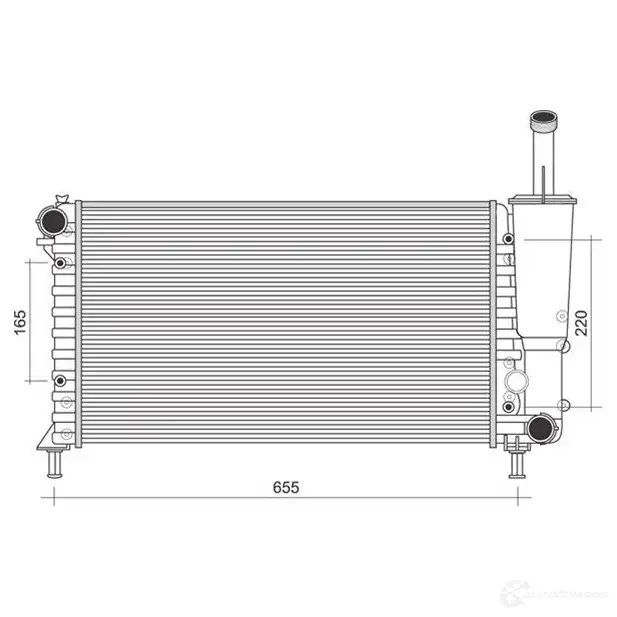 Радиатор охлаждения двигателя MAGNETI MARELLI 1027780 350213892000 BM89 2 HA0JMX