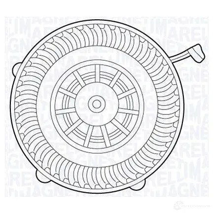 Радиатор охлаждения двигателя MAGNETI MARELLI 350213215000 BM2 15 1027283 0TV56PN