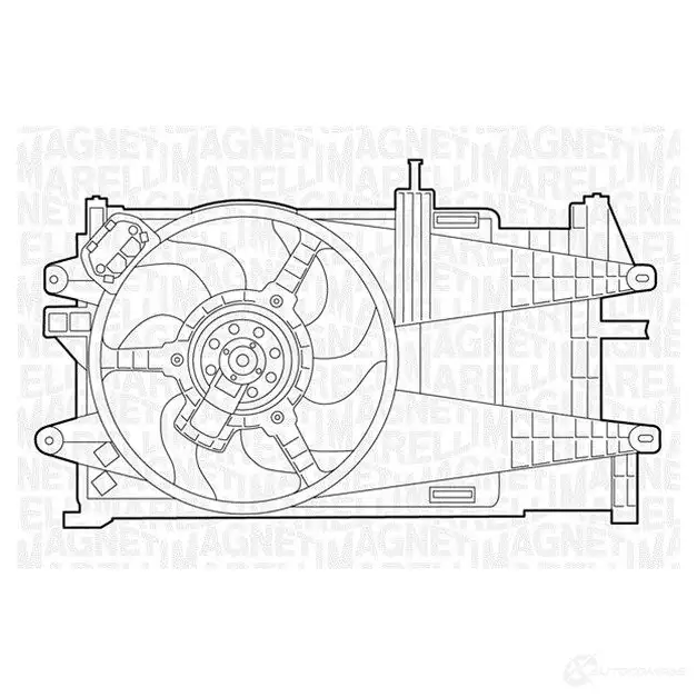 Радиатор охлаждения двигателя MAGNETI MARELLI BM 1113 1026896 350213111300 807ZP5 изображение 0