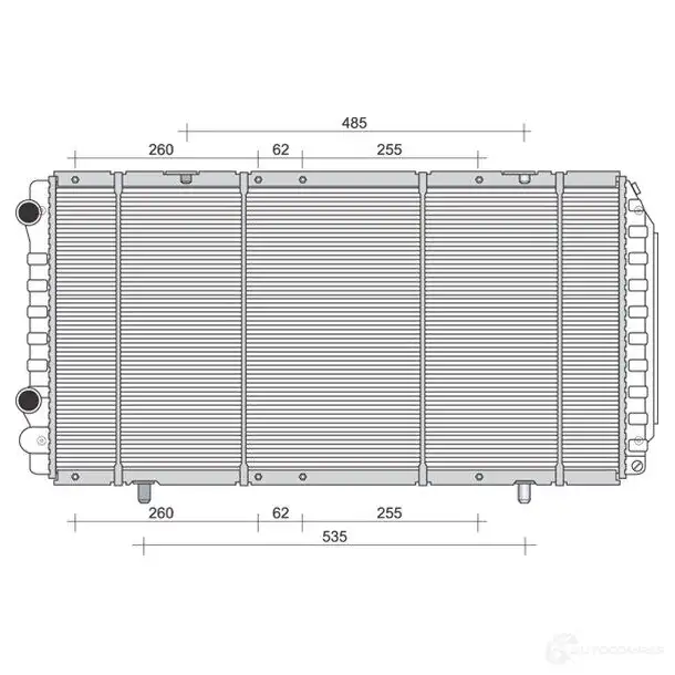 Радиатор охлаждения двигателя MAGNETI MARELLI BM89 4 350213894000 UAL3SDN 1027783