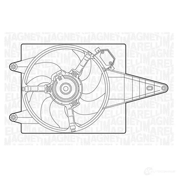 Радиатор охлаждения двигателя MAGNETI MARELLI 0W3YZ 350213335000 1027346 BM 335
