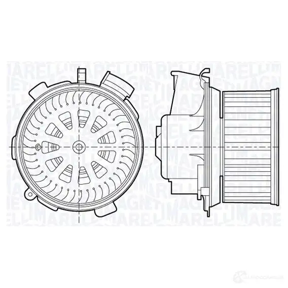 Радиатор охлаждения двигателя MAGNETI MARELLI 0IP8S B M324 350213324000 1027341