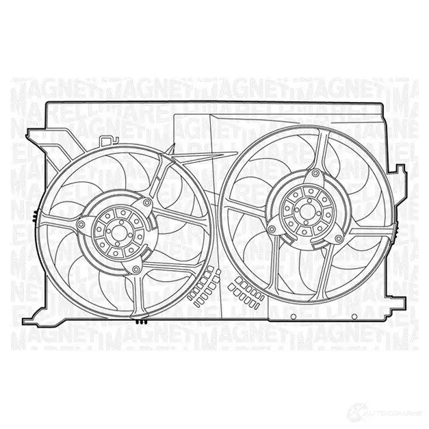 Радиатор охлаждения двигателя MAGNETI MARELLI 350213125800 350 21 312 580 0 350 21 382 000 0 1027025