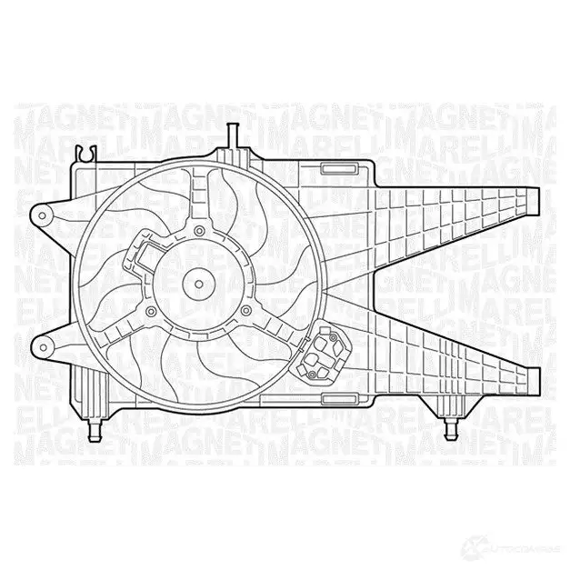 Радиатор охлаждения двигателя MAGNETI MARELLI 35021 3105500 350213111200 BM1055 1026895 изображение 0