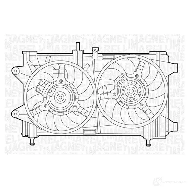 Радиатор охлаждения двигателя MAGNETI MARELLI 1026918 BM 1137 O97ZL0X 350213113700