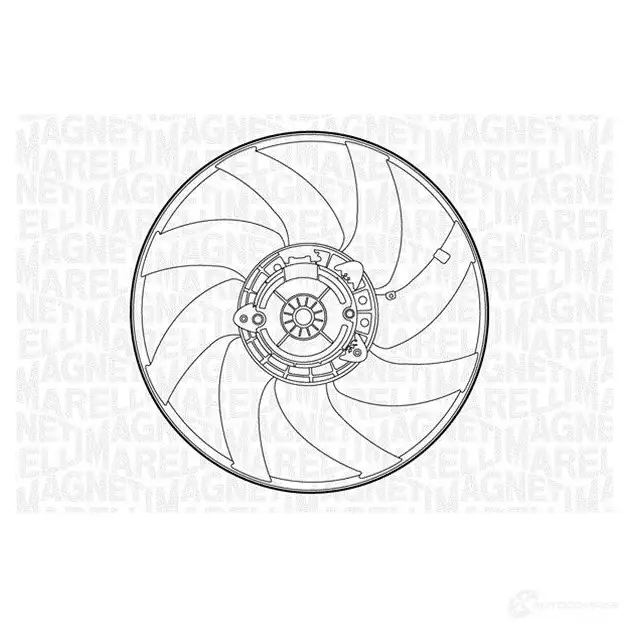 Радиатор охлаждения двигателя MAGNETI MARELLI BM13 31 1027100 G1M0A 350213133100 изображение 0