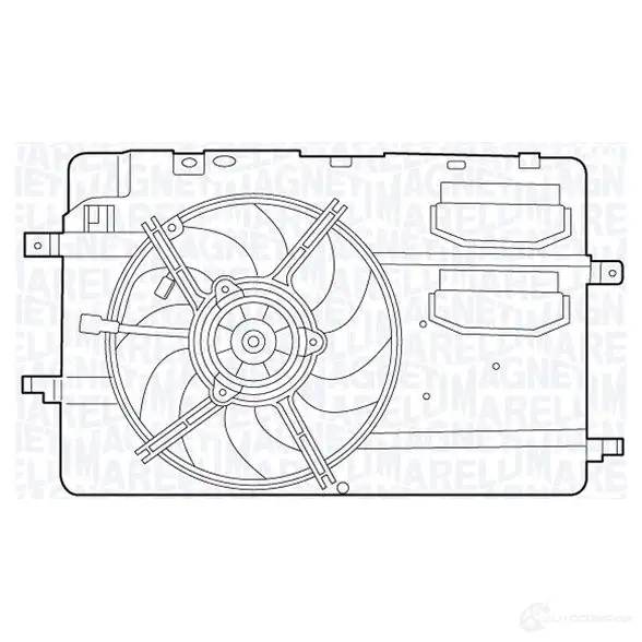 Радиатор охлаждения двигателя MAGNETI MARELLI 1027171 BM 141 350213141000 NEN0FDE