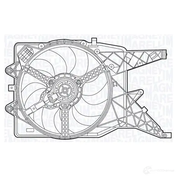Радиатор охлаждения двигателя MAGNETI MARELLI 1027143 350213138000 BM13 8 B5XMFZ2 изображение 0