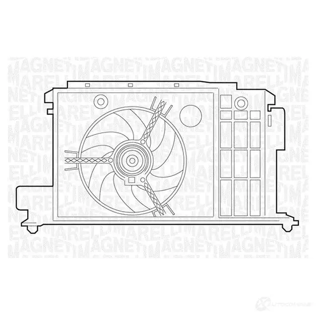 Радиатор охлаждения двигателя MAGNETI MARELLI 1027061 350213129300 350 21 312 930 0 BM1293 изображение 0