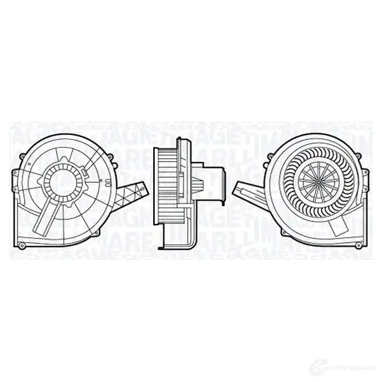 Радиатор охлаждения двигателя MAGNETI MARELLI 350213227000 1027287 BM227 350213 227000
