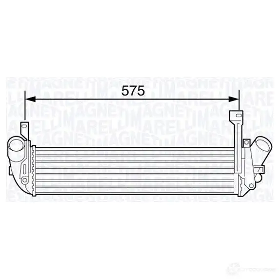 Радиатор охлаждения двигателя MAGNETI MARELLI 350213108800 1026877 B M1088 UKLIH