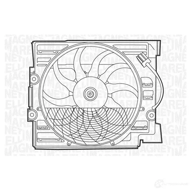 Радиатор охлаждения двигателя MAGNETI MARELLI 7DFA9Z 1026980 BM 120 350213120000 изображение 0