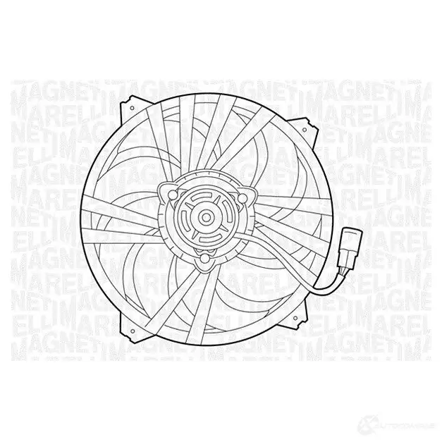 Радиатор охлаждения двигателя MAGNETI MARELLI 350213120700 1026985 9M3AIV B M1207 изображение 0