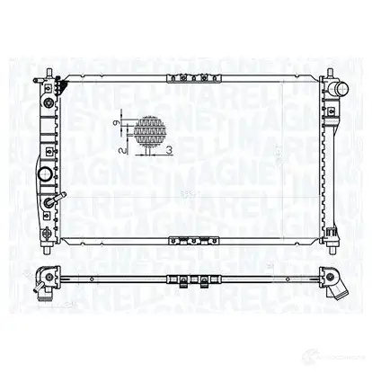 Радиатор охлаждения двигателя MAGNETI MARELLI 1437552084 Z QWKMU 350213175600