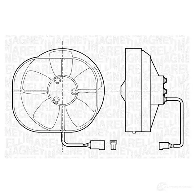 Радиатор охлаждения двигателя MAGNETI MARELLI 350213252000 QE0J6O B M252 1027298