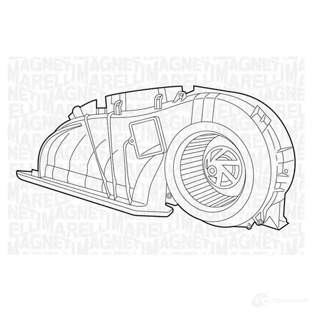 Радиатор охлаждения двигателя MAGNETI MARELLI 1027252 BM1 86 350213186000 K6RQI