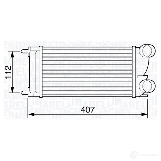 Радиатор охлаждения двигателя MAGNETI MARELLI BM108 0 1026873 350213108009 RBLFHB